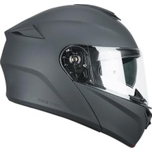 Cgm 568A Ber Mono Çene Açılır Motosiklet Kaskı Antrasıt / Xl