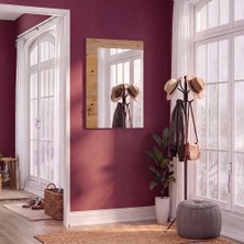 Adore Mobilya Porto 2 Askılı Aynalı Vestiyer Panosu - Florida Meşe 72X97X3 cm