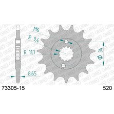 Afam Ktm Duke 390 / RC390 Çelik Ön Dişli #520 73305-15