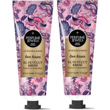 Kazan Hobi Perfume Jewels Love Kisses El ve Vücut Kremi 50 ml Tüp x 2 Adet