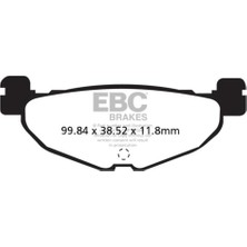 Ebc SFAC408 Yamaha T-MAX500 04-11 , Majesty 400 04-13 Carbon Arka Fren Balatası