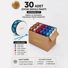 Midex TF-20-30X Örf Aletleri Seti Çocuk Davulu Seti Toptan Paket-1 (6 Renk, 30 Adet)
