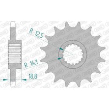 Afam Bmw F650GS/F700GS 08-18 Kauçuk Ön Dişli #525 166600NR-17