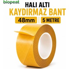 Biopeat Çift Taraflı Halı Sabitleme Bandı 48 mm x 5 mt Kaymayı Önler