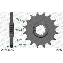 Afam Yamaha TDM850 Çelik Ön Dişli #525 21606-17