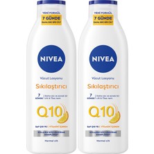 Kazan Hobi Nıvea Q10 Sıkılaştırıcı Vücut Losyonu 250ML, C Vitamini, Nemlendirici, Esnek Cilt, X2 Adet, Vücut Bakım, Kolajen Tetikleyici, Normal Cilt