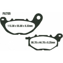 Ebc SFA705HH Yamaha Xmax 125 - XMAX300 Sınter Ön Fren Balatası