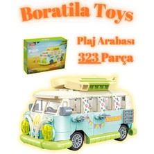 Boratila Toys Plaj Arabası Mavi Yapı Oyuncak Yapı Oyuncağı 323 Parça