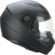 Cgm 265A Lucky Mono Çocuk Kapalı Motosiklet Kaskı Siyah / Yl