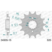 Afam Kawasakı Klr 650 Çelik Ön Dişli #520 24505-15