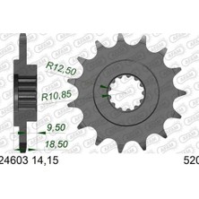 Afam Kawasakı Z750 / Z800 Kauçuk Ön Dişli #520 24603NR-15