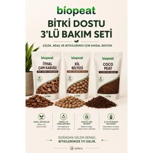 Biopeat 3'lü Bitki Bakım Seti 3 Lt – Ithal Çam Kabuğu + Kil Bilyesi + Cocohusk | Orkide, Saksı ve Bahçe Bitkileri Için