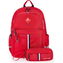 Kazan Hobi Pierre Cardin Unisex Okul Çanta Seti PCSET07PCT18001102-KIRMIZI,KIRMIZI Tek Ebat