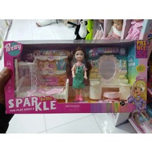 Boratila Toys Aksesuarlı Yatak Odası Temalı Kız Çocuk Oyun Seti