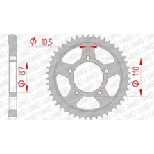 Afam Suzukı FZS600 Fazer / GSF600/650, Gsx 600F Çelik Arka Dişli #530 14601-47