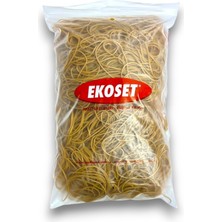 Ekoset Kauçuk Ambalaj Lastiği 100’Lük 1 kg 100 mm Doğal Renkli Esnek Paket