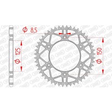 Afam Ktm Sx/sx F/exc/exc F  Superlıght Offroad Slk Çelik Dişli #520 71304SLK-52