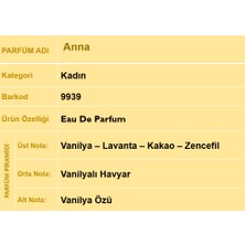 Nurxos Anna Kadın Parfüm EDP 30 ML – Oryantal Vanilya Kalıcı Koku - 9939