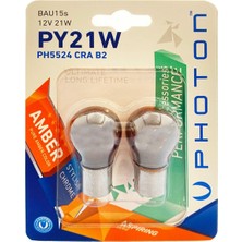 Photon P21W Chrome 12V 93 Amber PH5524 Cra B2