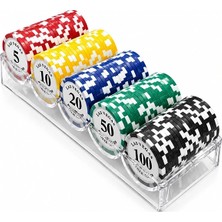 Epilons Profesyonel Poker Fişi Seti 100 Adet Casino Chip ALK5368