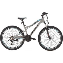 Bisan Buffalo Erkek Dağ Bisikleti 37CM V 27.5 Jant 21 Vites Metalik Gri Siyah Mavi