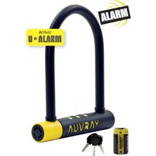 Auvray Alarmlı U Kilit Motosiklet Kilidi 90X210