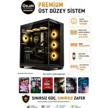 Özlen PREMİUM İ9 14900K RTX 5090 32GB 64GB DDR5 RAM 2TB M.2 SSD Üst Seviye Oyuncu Bilgisayarı