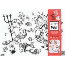 Akademi Çocuk Funny Mat - Unıcorn ve Deniz Kızı 33,5 x 48 cm