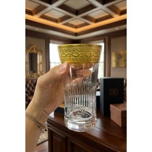 Decostyle Paşabahçe Azur Lux Gold Kaplama Su ve Meşrubat Bardağı 300 cc - Özel Tasarım