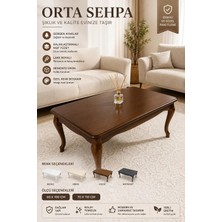 Home Başaran Mobilya Ultra Kaliteli  Mdf Ceviz 60 x 100 Orta Sehpa