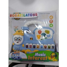 Boratila Toys Ilk Piyanom Tren Sesli ve 3 Fonksiyonlu Kırmızı