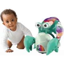 Boratila Toys Işıklı ve Müzikli  Emeklemeye Yardımcı  Çarp Dön Pilli Yengeç Oyuncak  (Turkuaz)