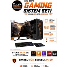 Özlen X18 RYZEN 5 5500 RX 580 8GB 16GB RAM 500GB M.2 SSD 24'' Full HD 200Hz Oyuncu Bilgisayarı