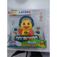 Boratila Toys Ilk Piyanom Ördek Oyuncak Sesli ve 3 Fonksiyonlu