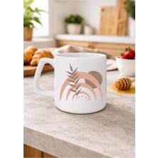 Eylül Design Boho Tasarımlı Baskılı Kupa Bardak Lüks Kahve Mug 250 ml