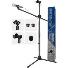 Frefly Store Mikrofon Standı | Sünger ve Tutacak ile Birlikte