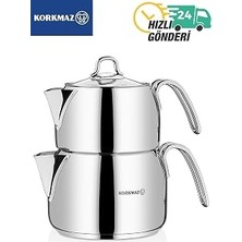 Kazan Hobi Korkmaz Perla Midi Çaydanlık Takımı