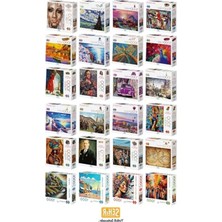 Frefly Store 2,2 mm Kalınlıkta 1000 Parça Eski Dünya Haritası Puzzle