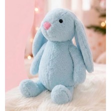 Frefly Store Uzun Kulaklı Mavi Peluş Tavşan, 65 cm Sevimli Tasarım