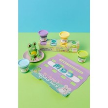 Frefly Store Doğal Oyun Hamuru Seti, 4X65GR Mini-Cup Pastel Renklerde