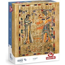 Frefly Store Papirüs Temalı 1000 Parça Puzzle, Eğlenceli Sanat Etkinliği