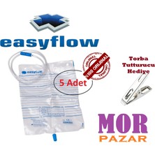 Easyflow Musluklu Steril İdrar Torbası 2000 ml 5'li Paket