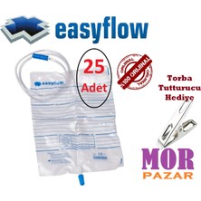 Easyflow Musluklu İdrar Torbası 2000 ml 25'li Paket