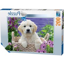 Frefly Store 500 Parça Zeka Geliştirici Yapboz - Golden Retriever Temalı