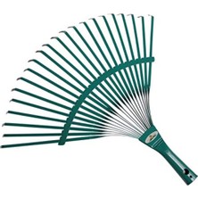 Frefly Store Ahşap Saplı Metal Çim ve Yaprak Toplama Tırmığı