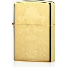 Frefly Store Gold Kuru Kafa Tasarım USB Şarjlı Elektrikli | Rüzr Geçirmez | Çift Arc Ateşleme Çakmak