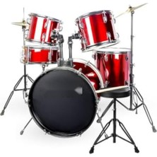 Frefly Store 22'' Yetişkin Akustik Bateri Davul Seti - 5 Parça Kaliteli Tasarım