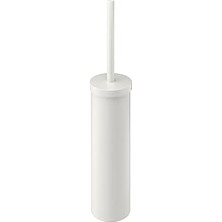 Kazan Hobi Ikea Tuvalet Fırçası "enudden" Değiştirilebilir Fırçalı Tuvalet Fırçası - Çelik - Beyaz - Uzunluk: 48 cm - Çap: 9,7 cm