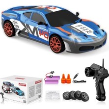 Frefly Store Uzaktan Kumandalı Drift Araba, 1:24 Ölçekli Yüksek Hızlı 4WD Model Araç, LED Işıklar
