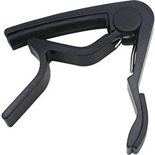 Frefly Store Gitar Capo, Çinko Alaşım, Hızlı Değişim, Tek Elle Tetikleyici Kelepçe, 6 Telli Folk Classic Gitar Için (Siyah)
